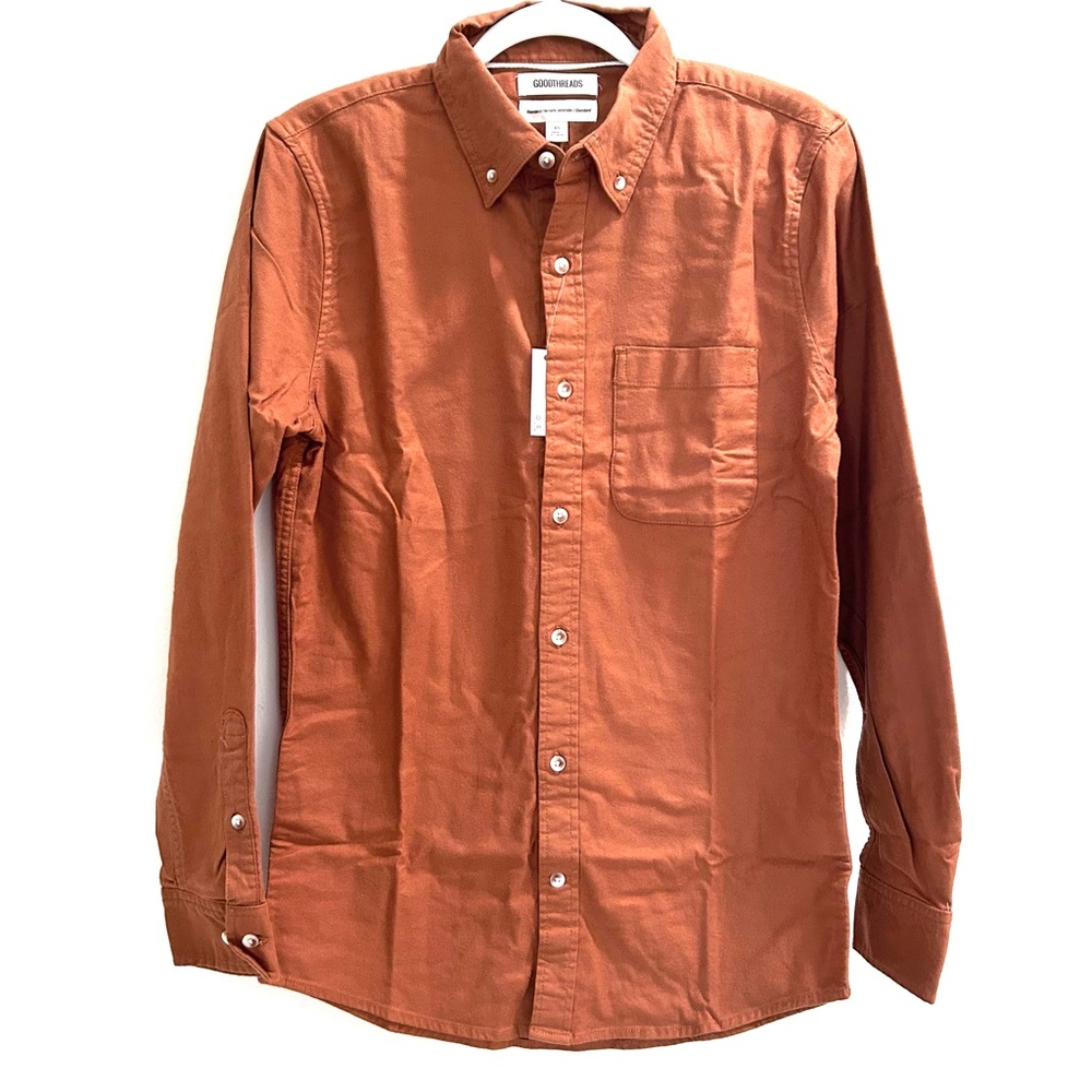 Brown long sleeve button down Shirt